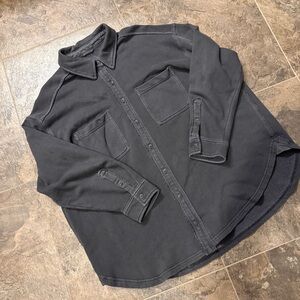 Aerie Fleece Button Down